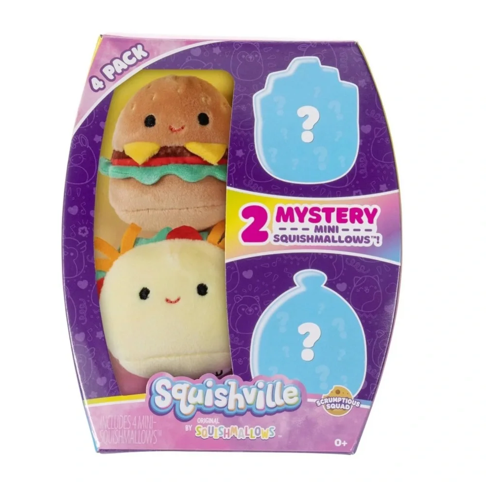 New 2” Squishville by Squishmallows Scrumptious Squad Box Set